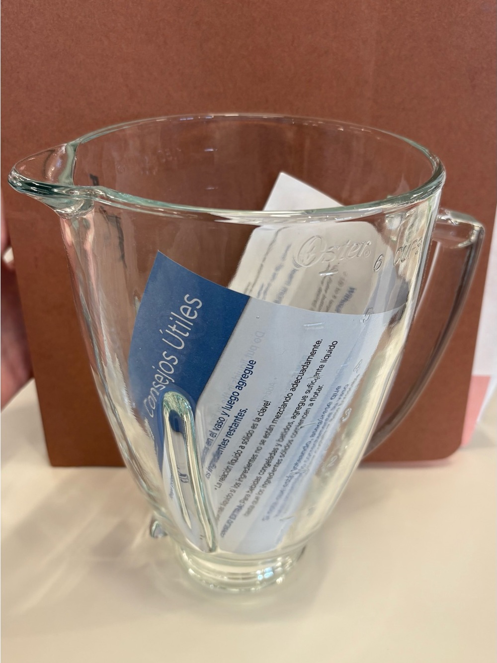 Genuine Oster 6-Cup Glass Blender Jar Replacement (Jar Only)